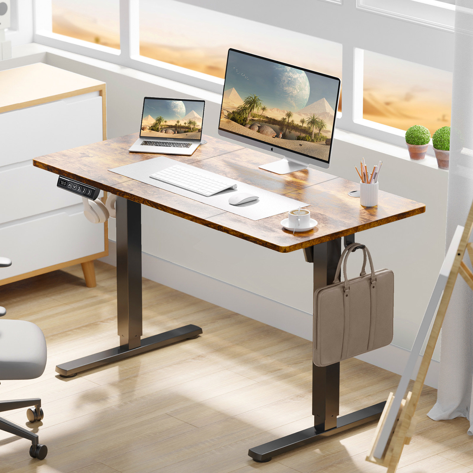 Inbox Zero Koree Standing & Height-Adjustable Desks & Reviews